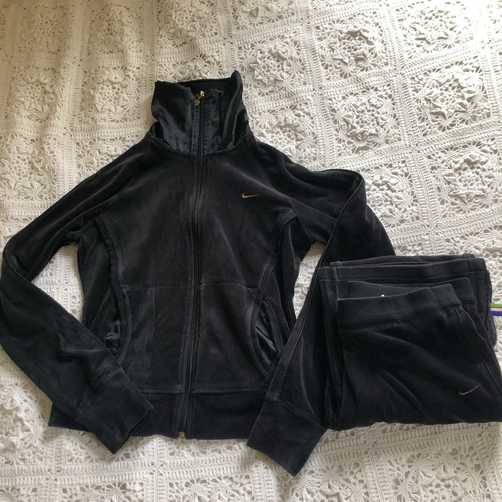 Nike velour tracksuit
